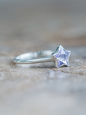 Star Amethyst Ring - size 8