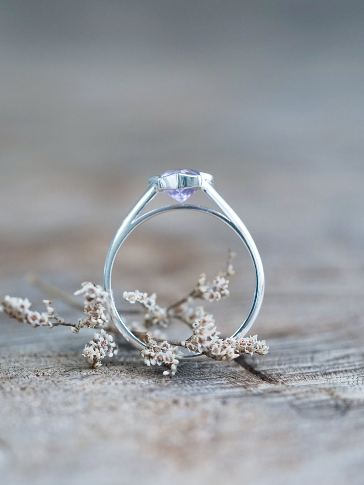 Star Amethyst Ring - size 8