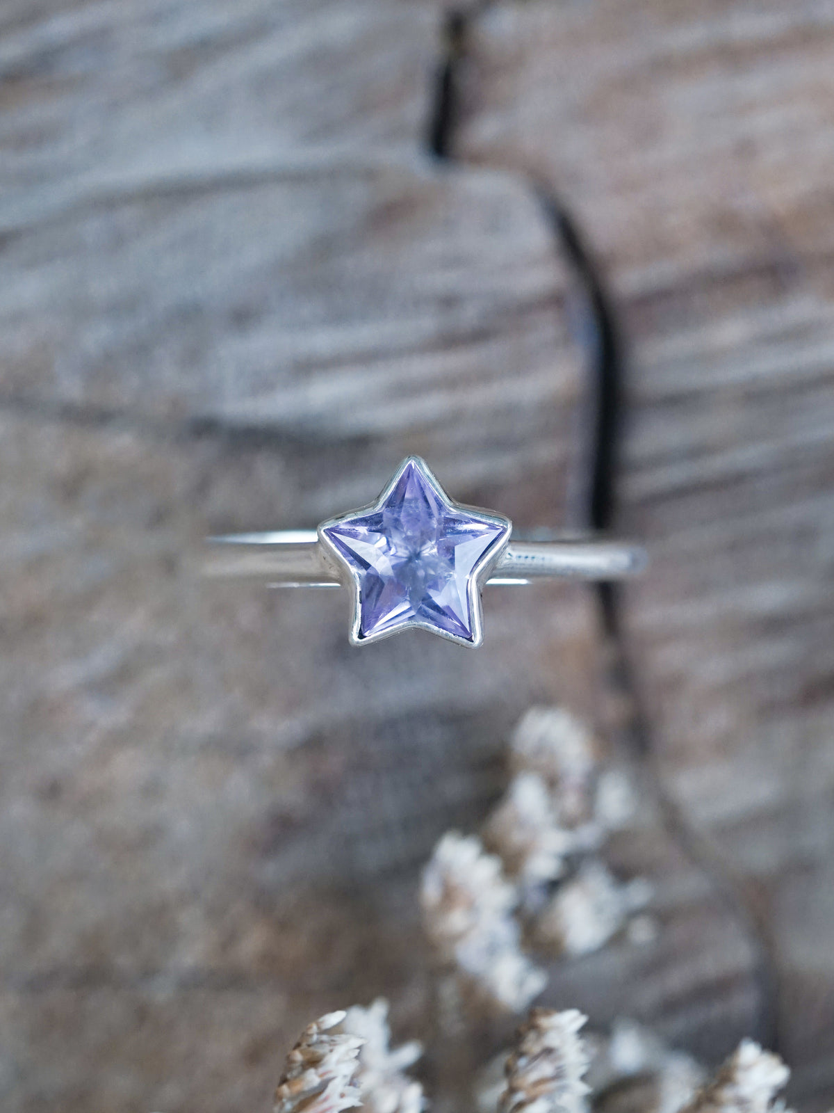 Star Amethyst Ring - size 8