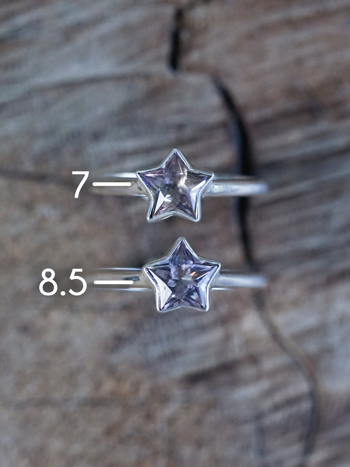 Star Ametrine Ring - size 7 & 8.5