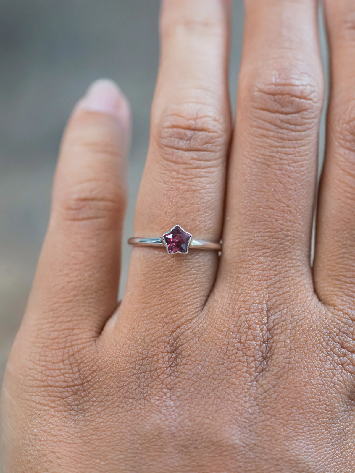 Star Garnet Ring