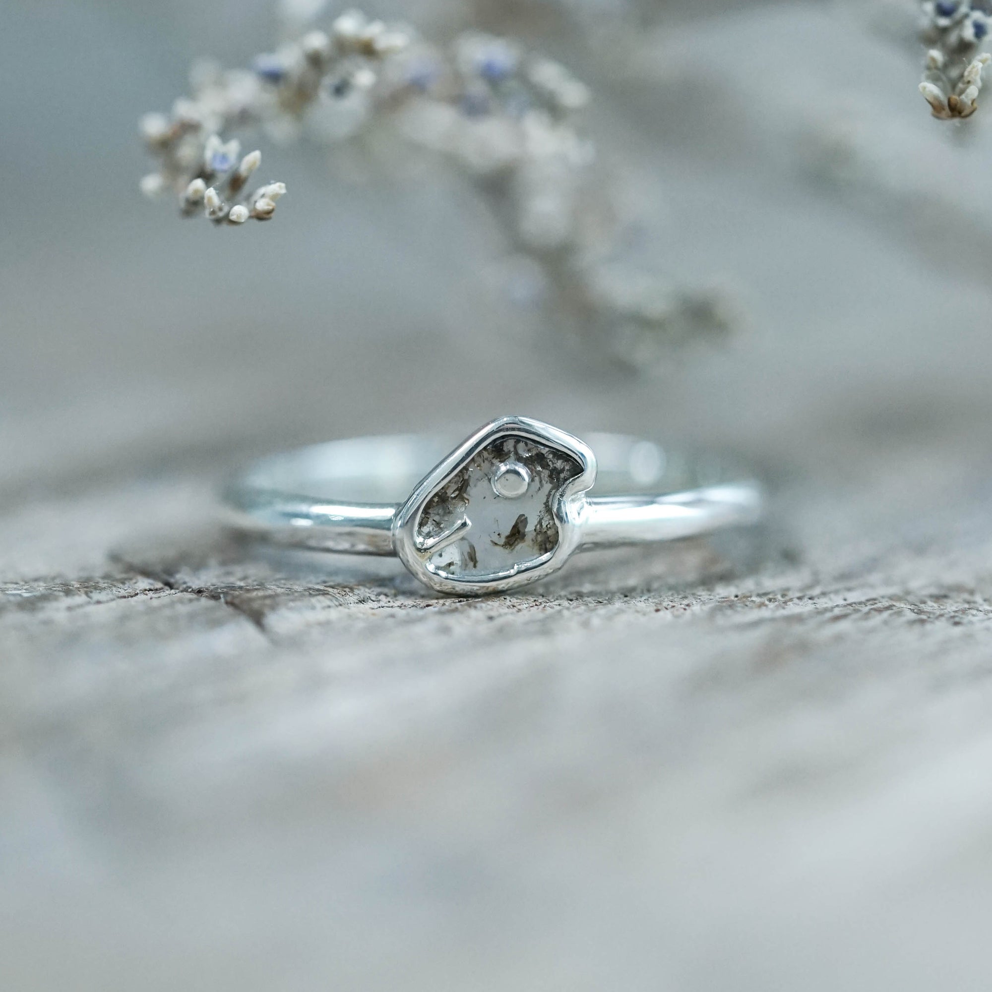 Sterling Silver Dino-Mite Diamond Slice Band Ring