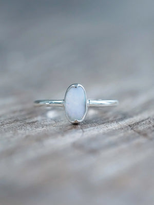 Sterling Silver Oval Opal Ring