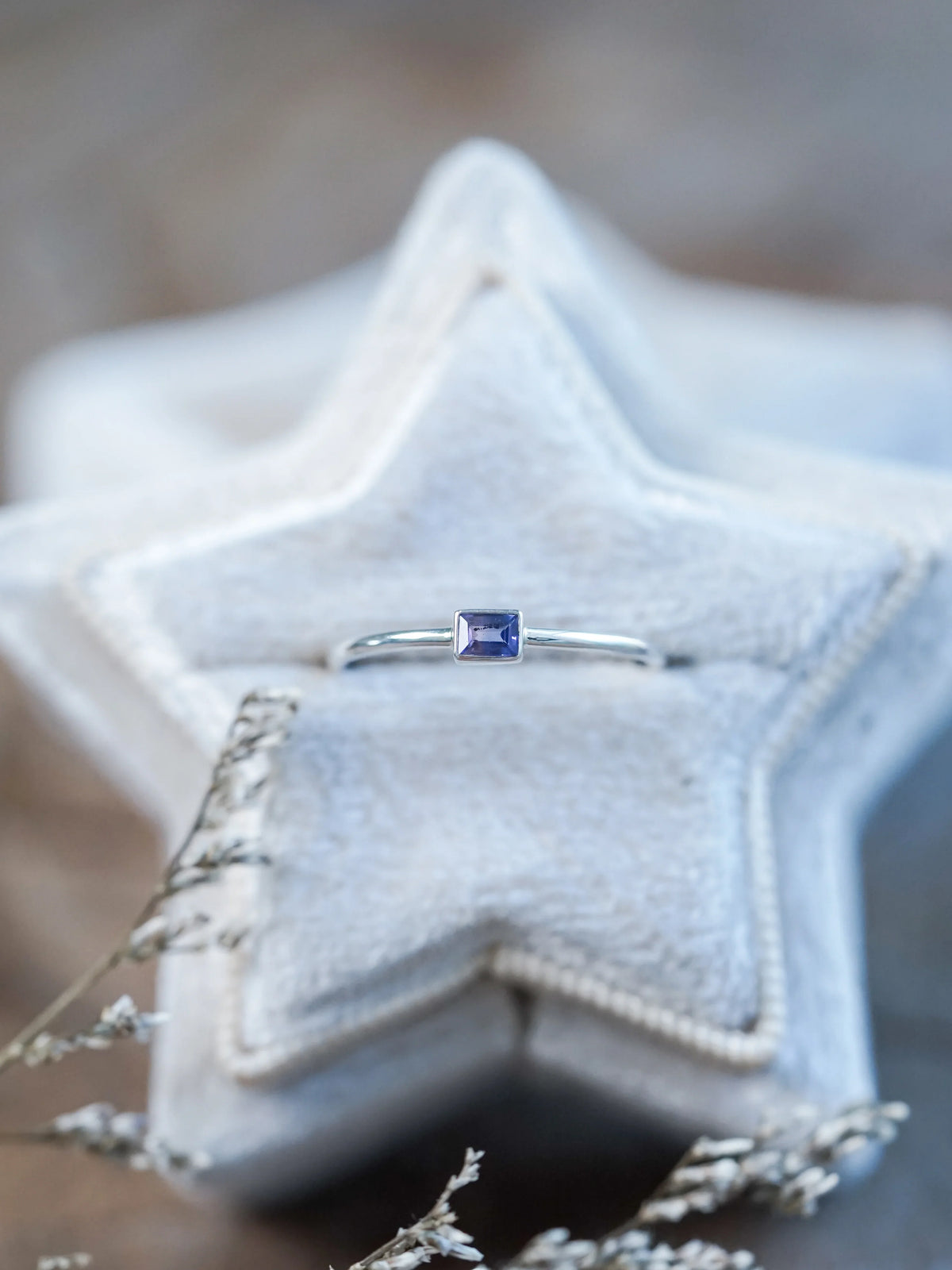 Sterling Silver Purple Sapphire Ring
