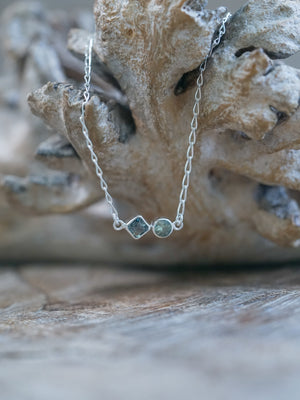 Sustainable Double Sapphire Necklace