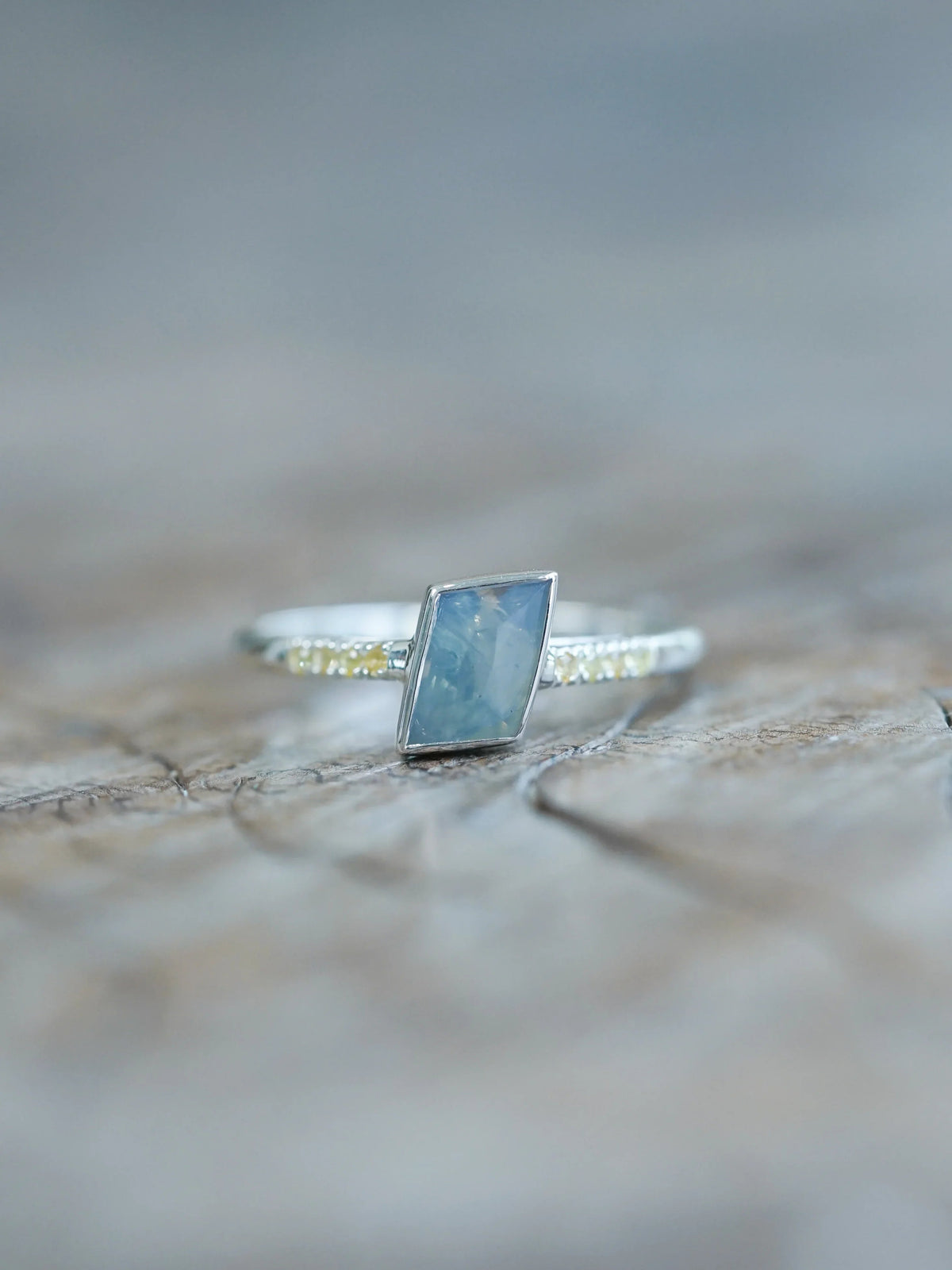 Sustainable Montana Sapphire Ring in Silver