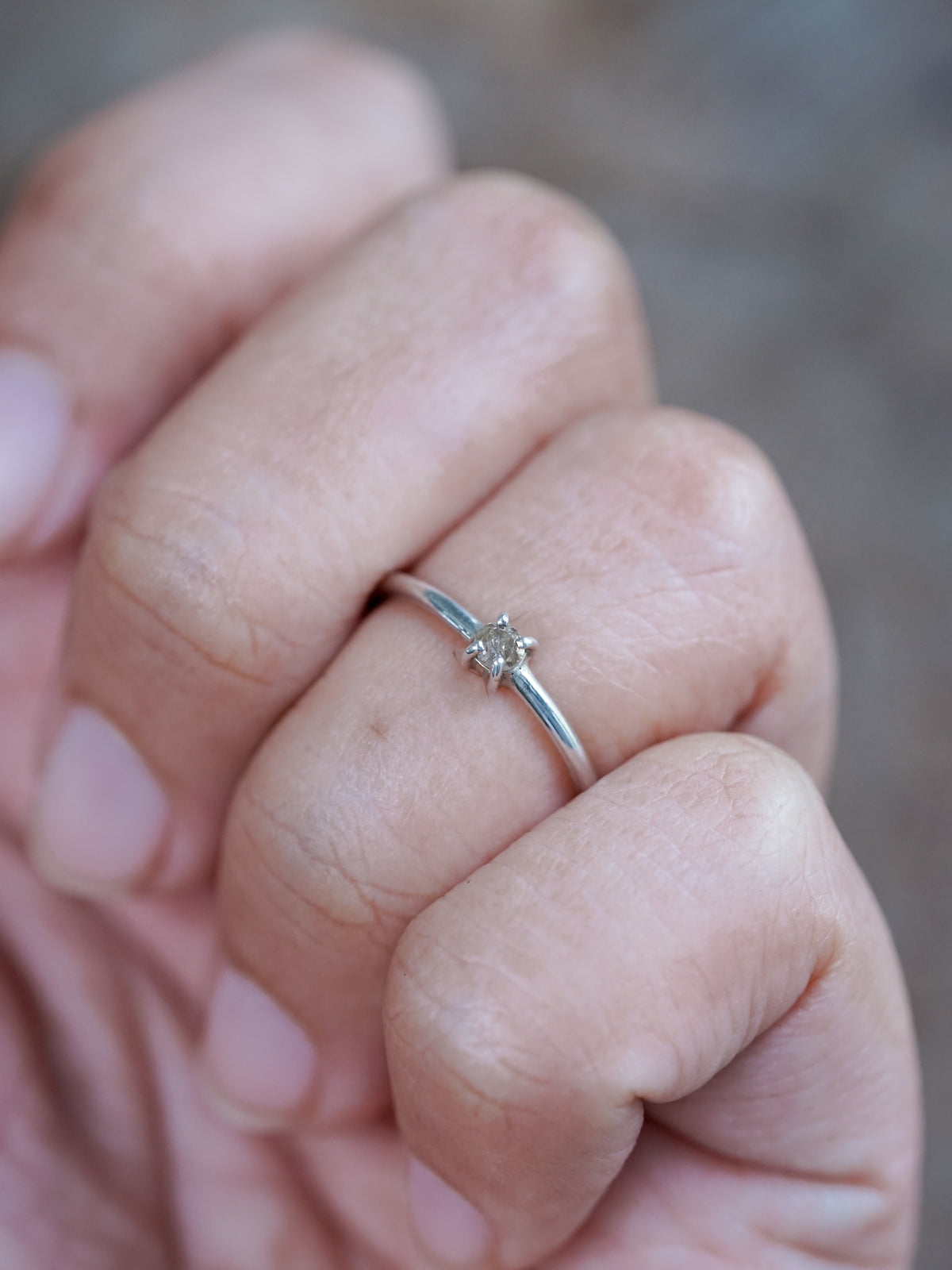 Tiny Diamond Ring