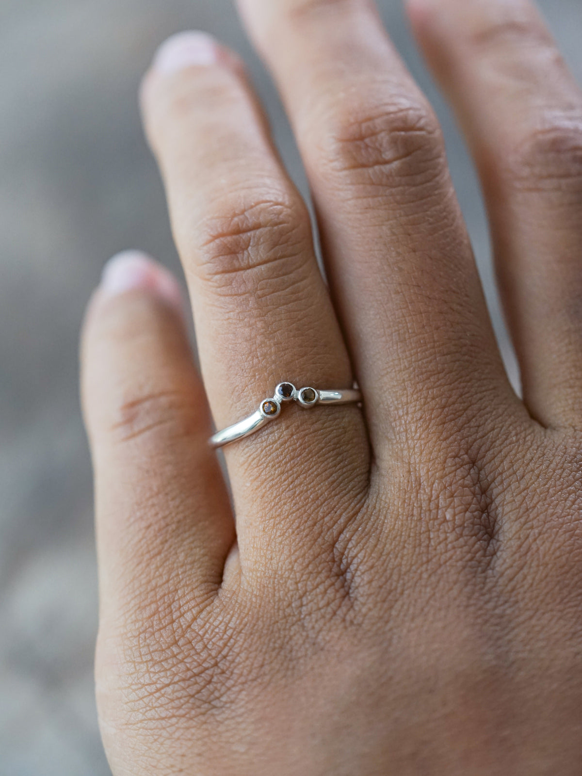 Tourmaline Crown Ring