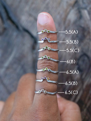 Tourmaline Crown Ring