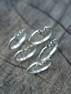 Tourmaline Crown Ring