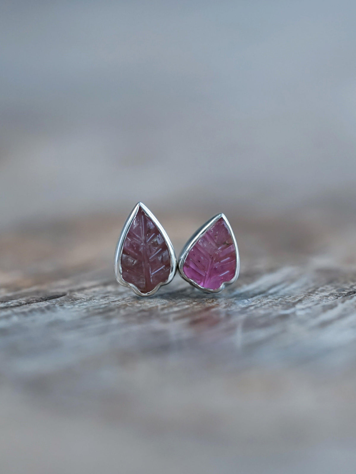 Tourmaline Leaf Earrings - Gardens of the Sun | Ethical Jewelry