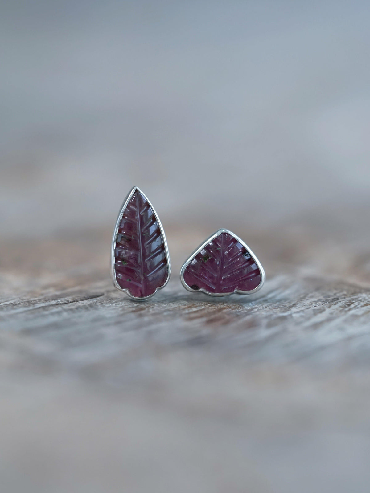 Tourmaline Leaf Earrings - Gardens of the Sun | Ethical Jewelry