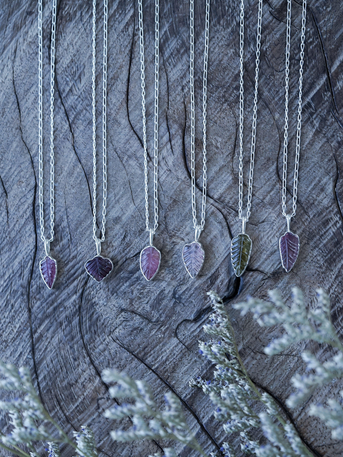 Tourmaline Leaf Necklace - Gardens of the Sun | Ethical Jewelry