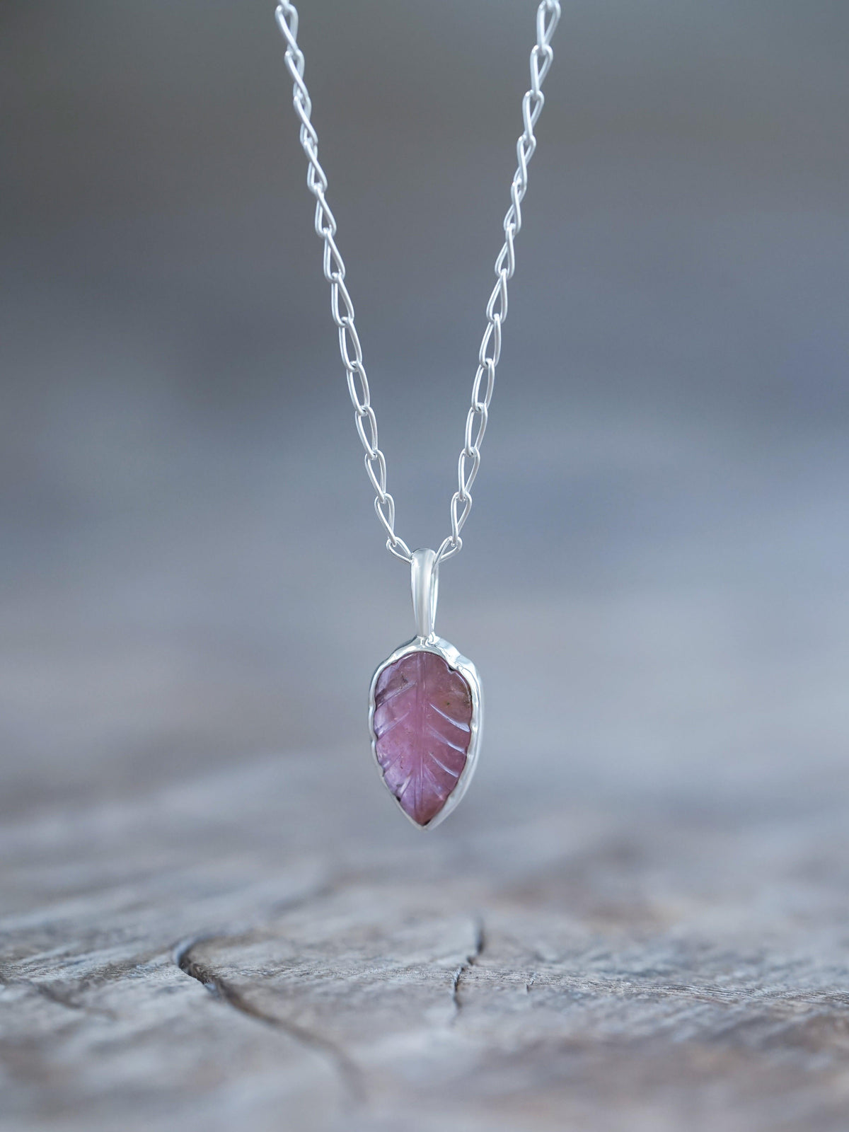 Tourmaline Leaf Necklace - Gardens of the Sun | Ethical Jewelry