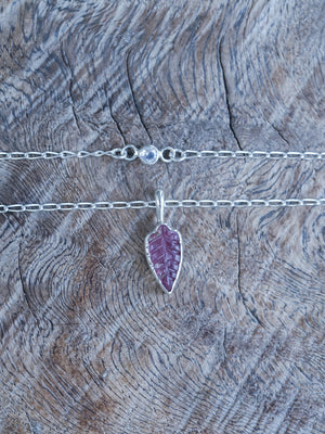 Tourmaline Leaf Necklace - Gardens of the Sun | Ethical Jewelry
