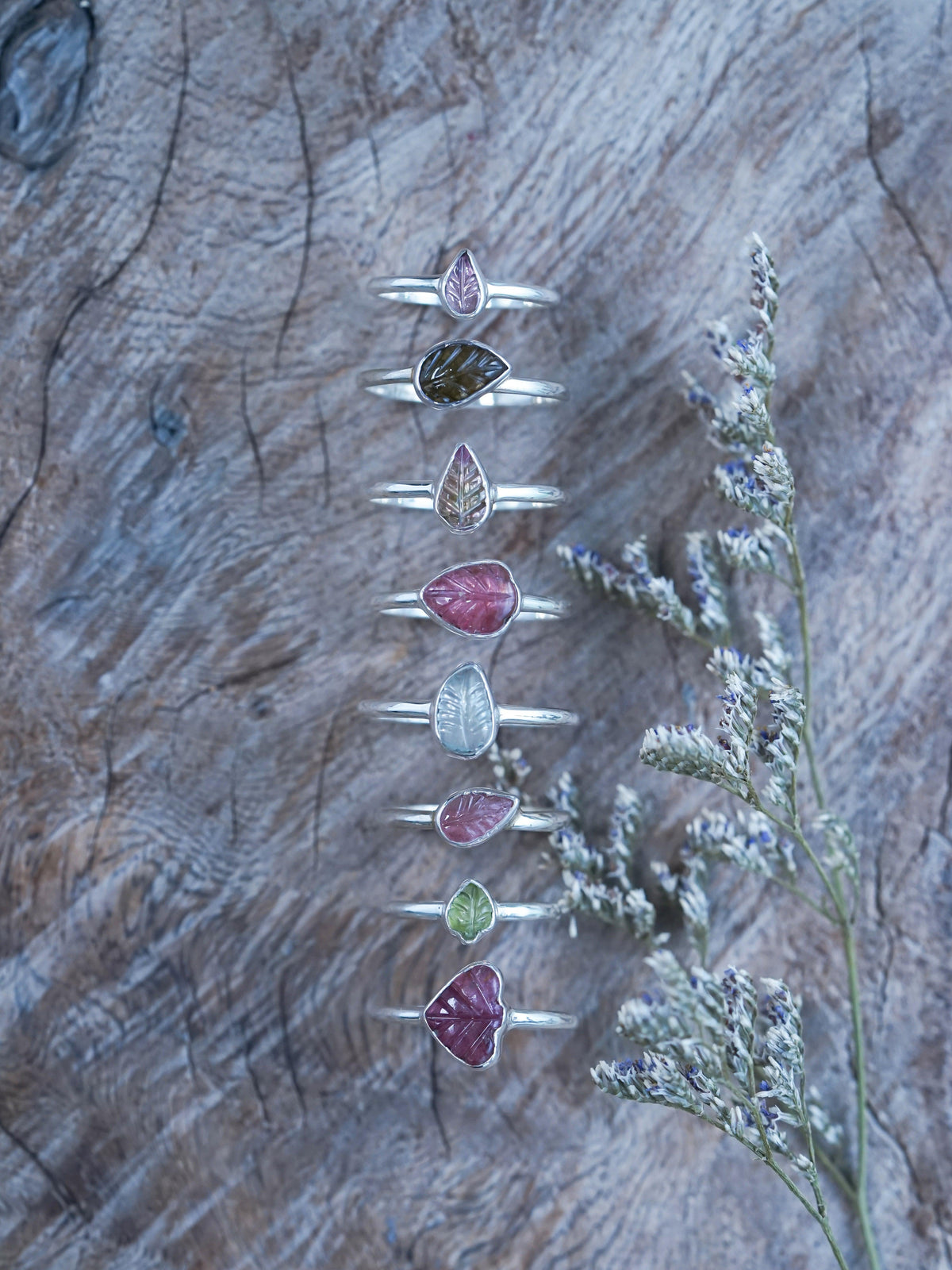 Tourmaline Leaf Ring - Gardens of the Sun | Ethical Jewelry