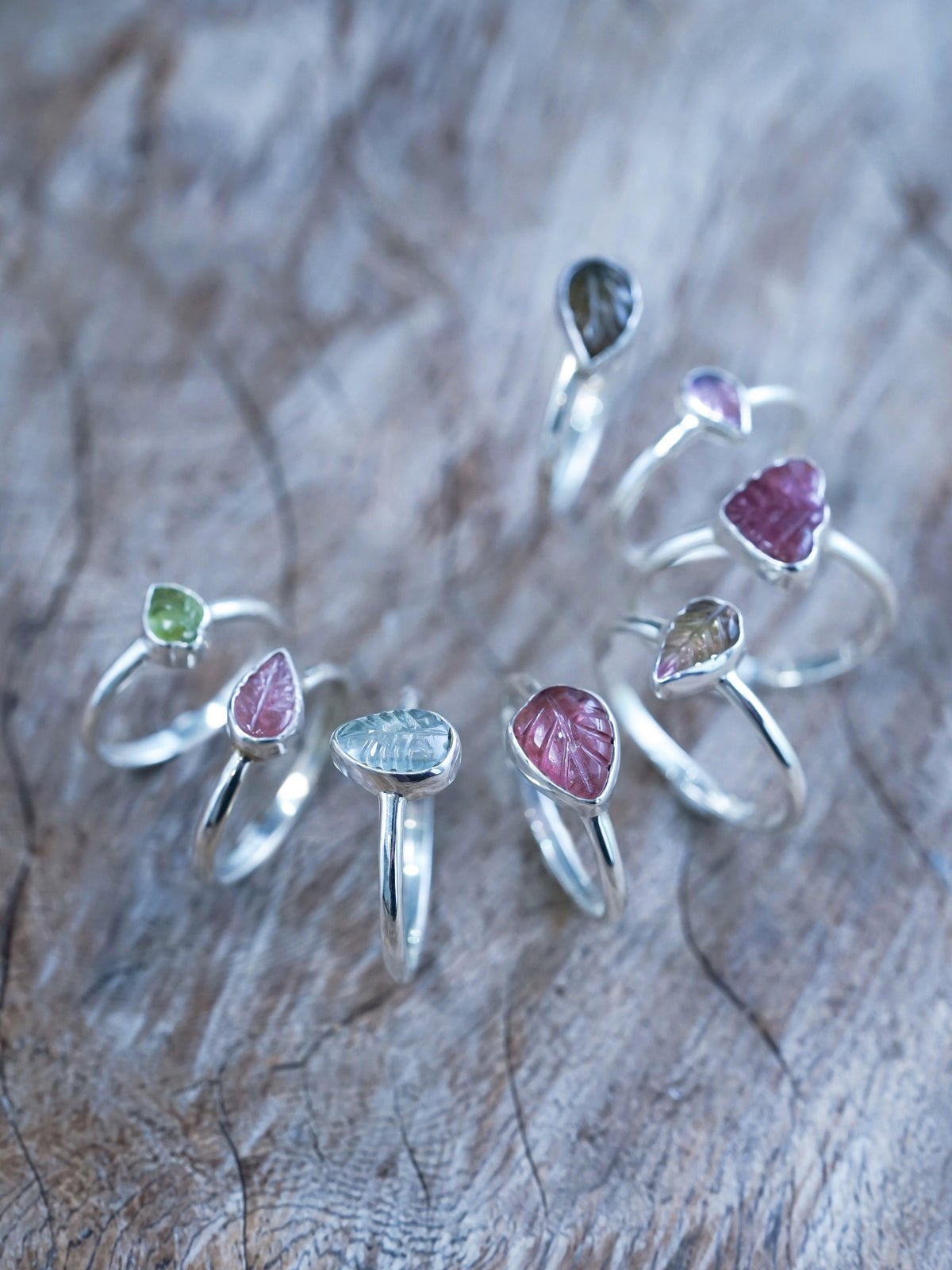 Tourmaline Leaf Ring - Gardens of the Sun | Ethical Jewelry