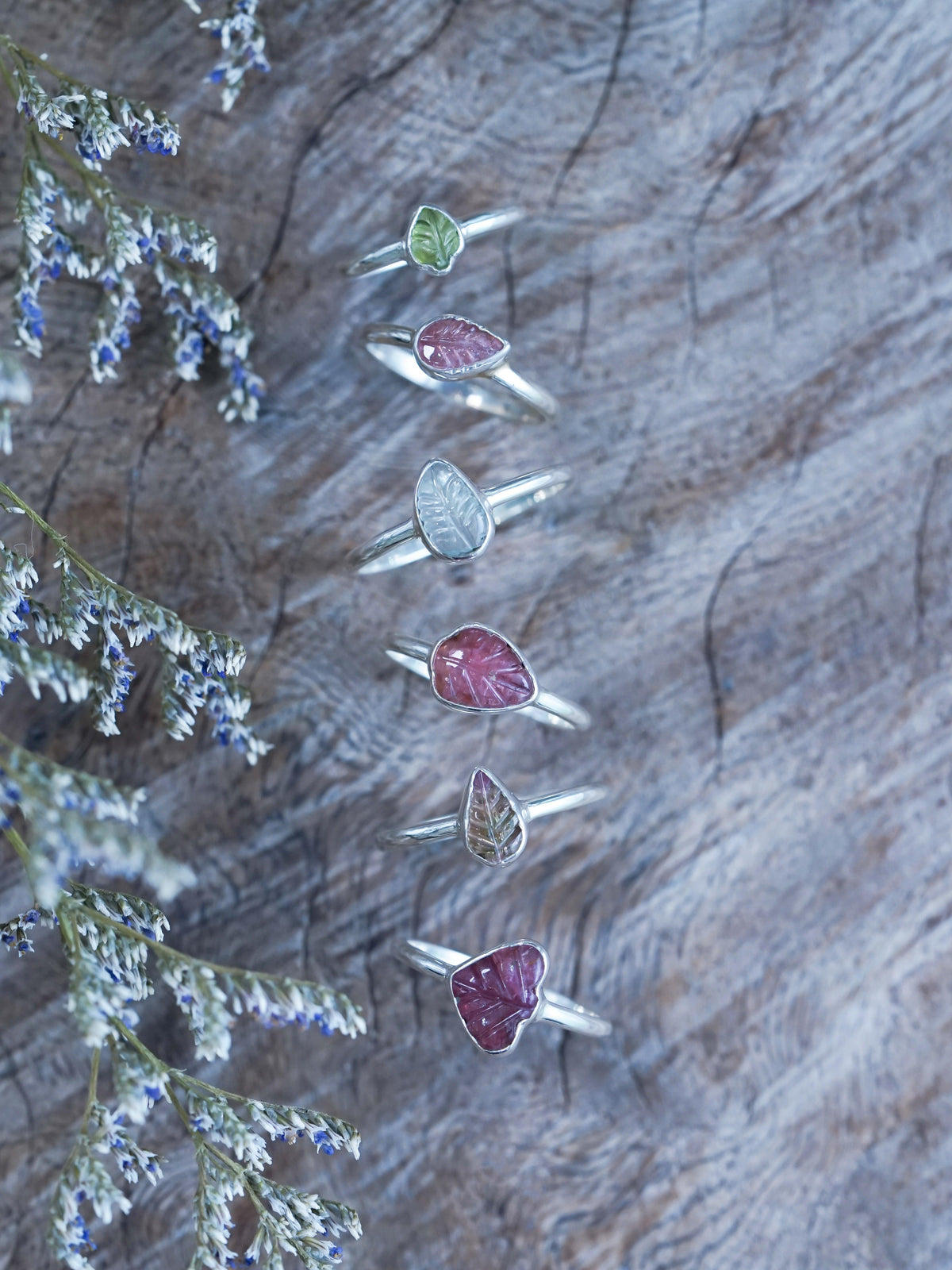 Tourmaline Leaf Ring - Gardens of the Sun | Ethical Jewelry
