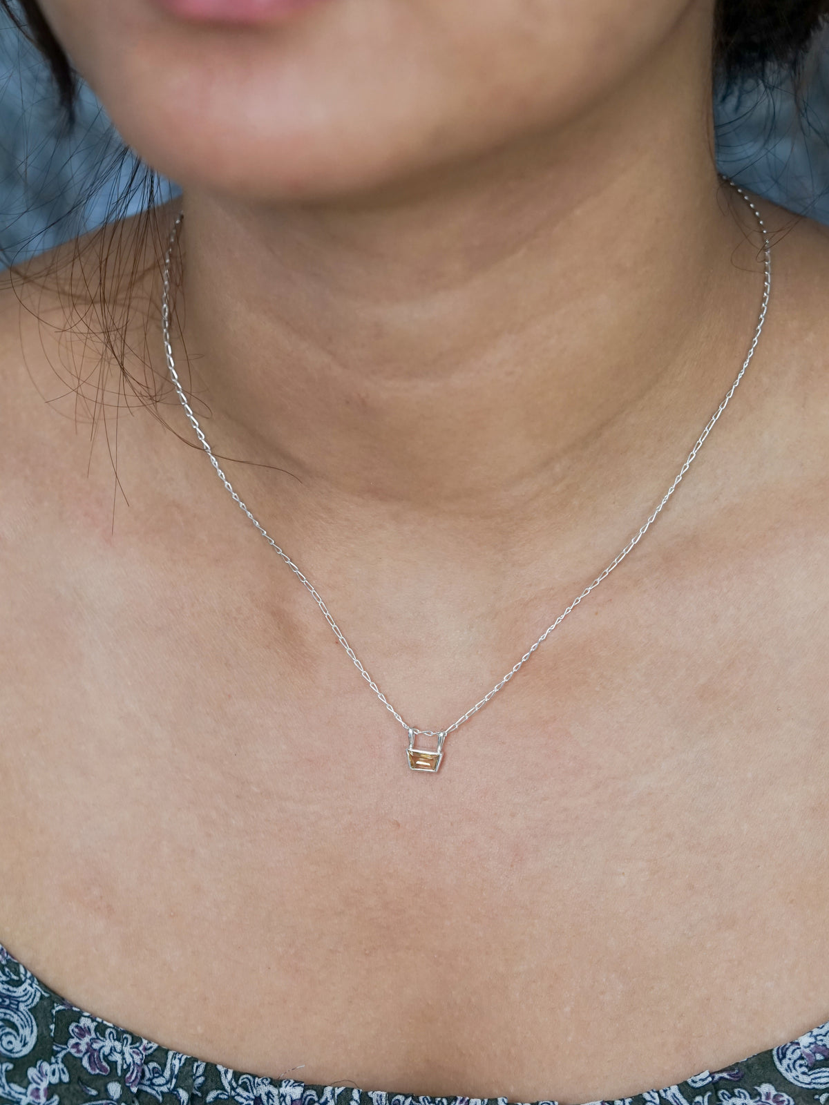 Trapeze Cut Citrine Necklace - Gardens of the Sun | Ethical Jewelry