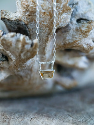 Trapeze Cut Citrine Necklace - Gardens of the Sun | Ethical Jewelry