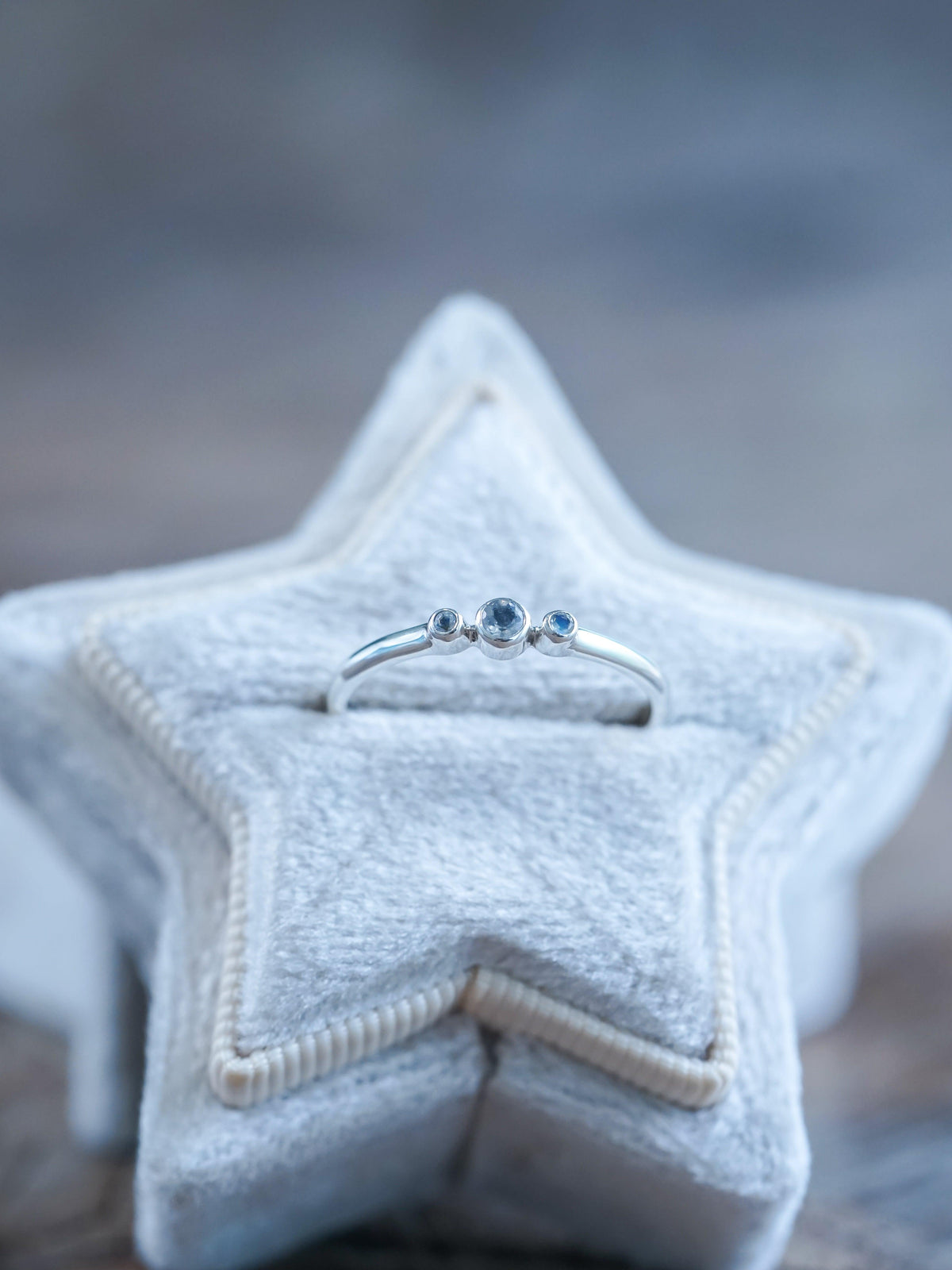 Triple Rainbow Moonstone Ring - Gardens of the Sun | Ethical Jewelry