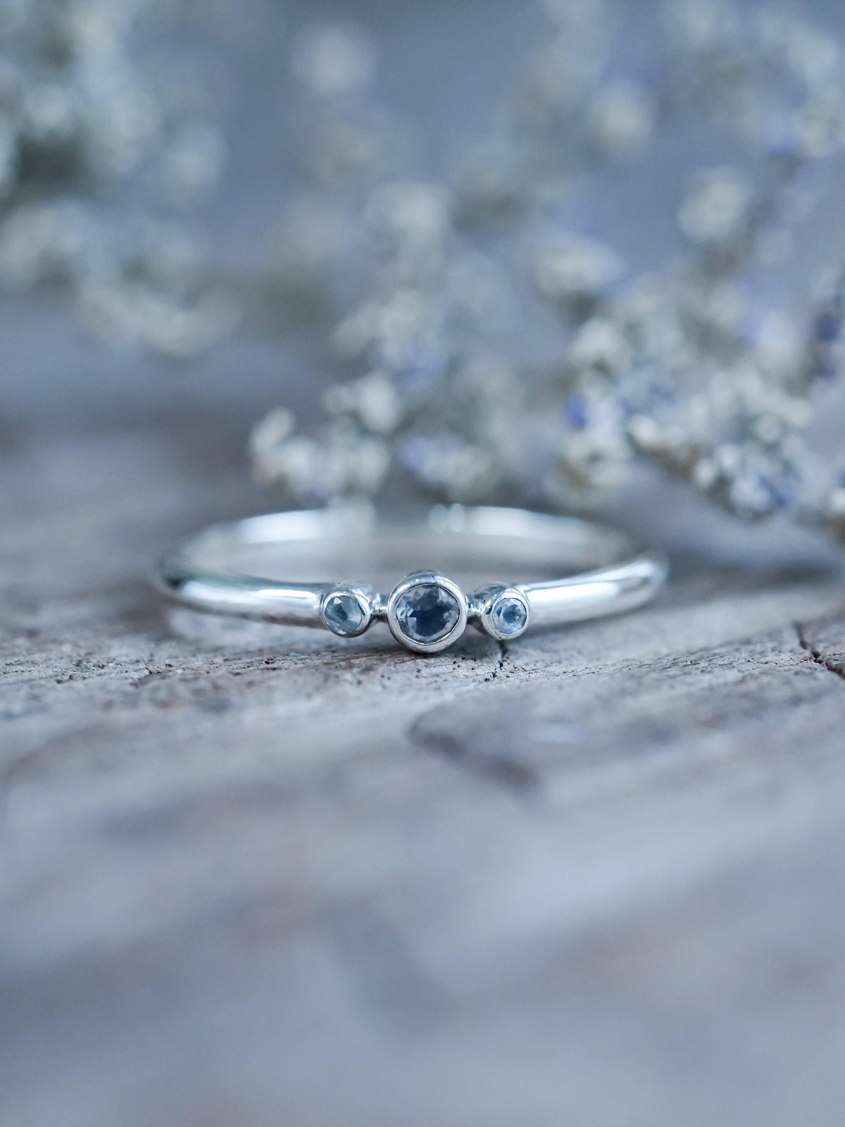 Triple Rainbow Moonstone Ring - Gardens of the Sun | Ethical Jewelry