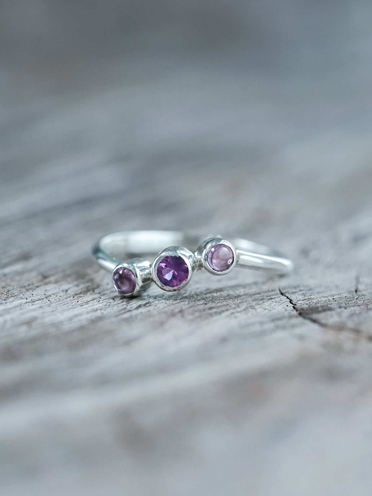 Pink Sapphire and Tourmaline Ring - Gardens of the Sun | Ethical Jewelry
