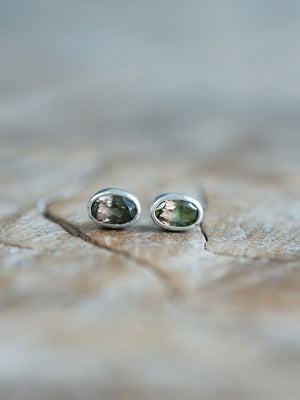 Watermelon Tourmaline Earrings