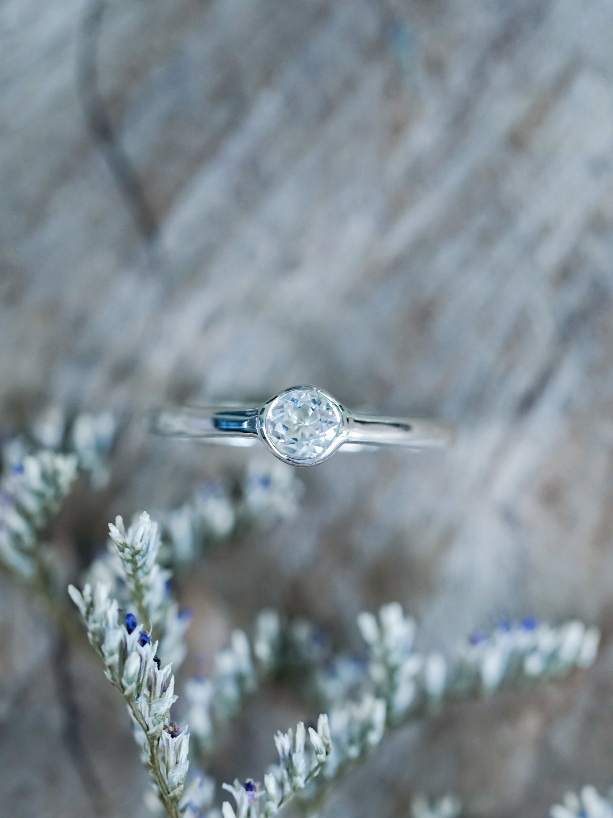 White topaz Ring - Gardens of the Sun | Ethical Jewelry