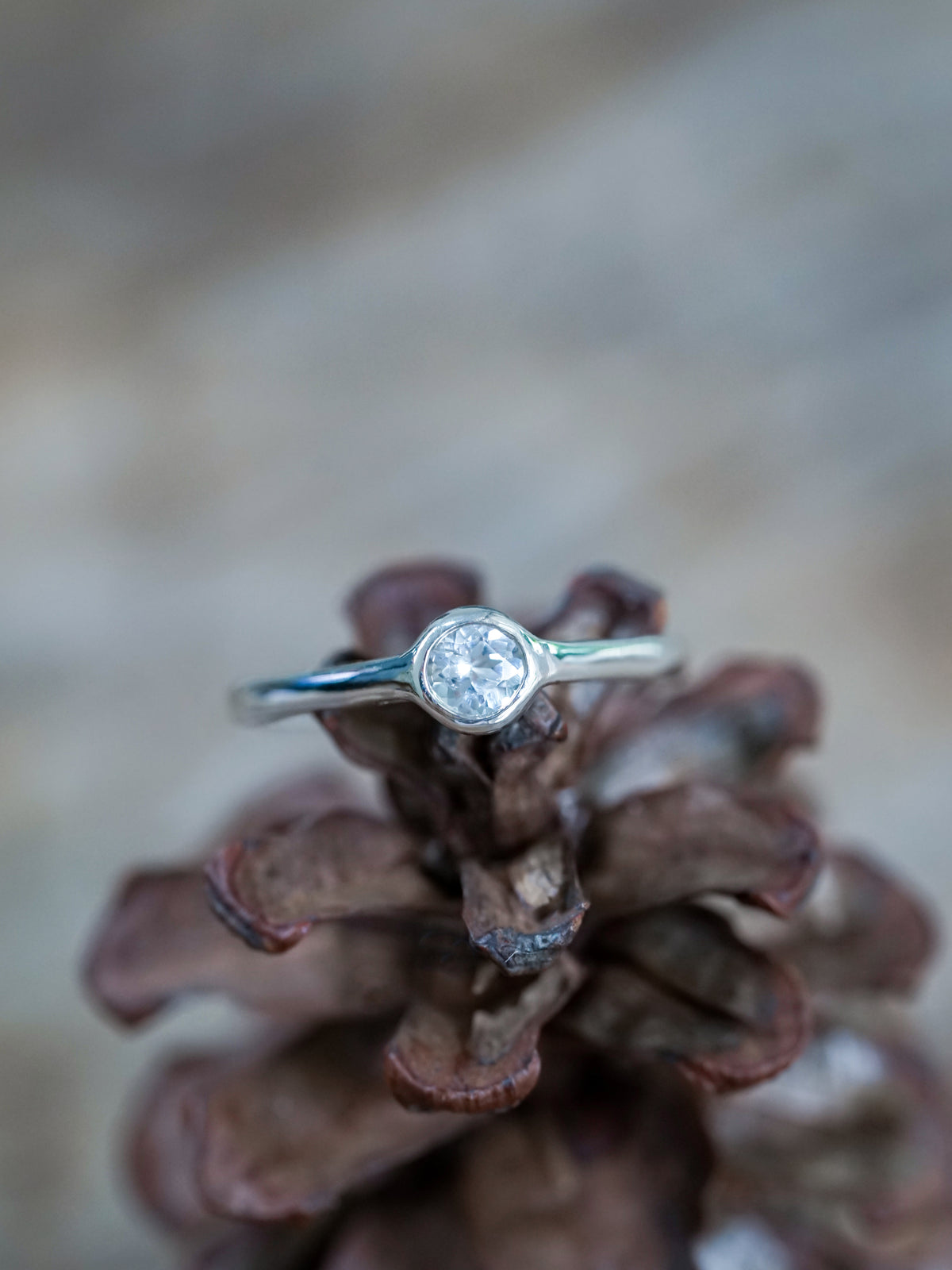 White Topaz Ring - Gardens of the Sun | Ethical Jewelry