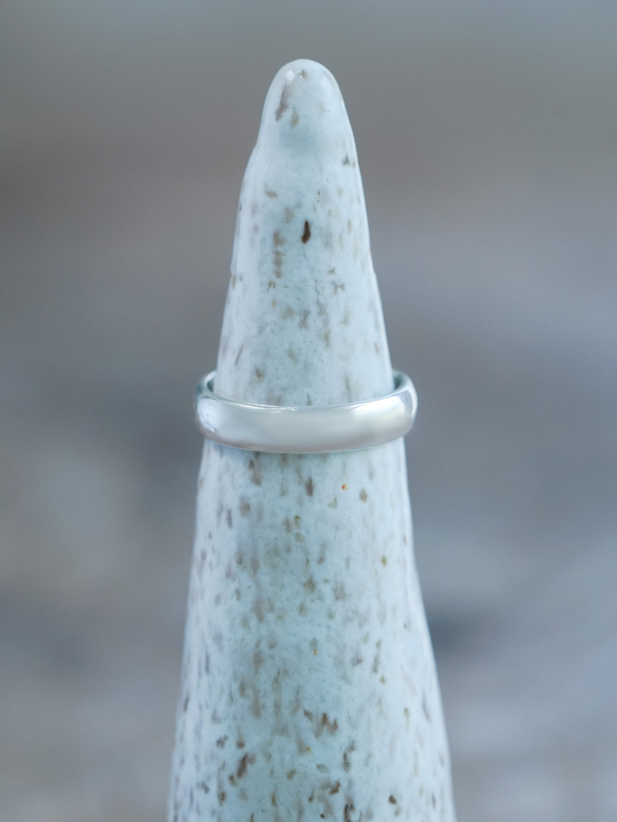 Wide Plain White Gold Wedding Band - Gardens of the Sun | Ethical Jewelry