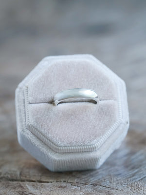 Wide Plain Yellow Gold Wedding Band