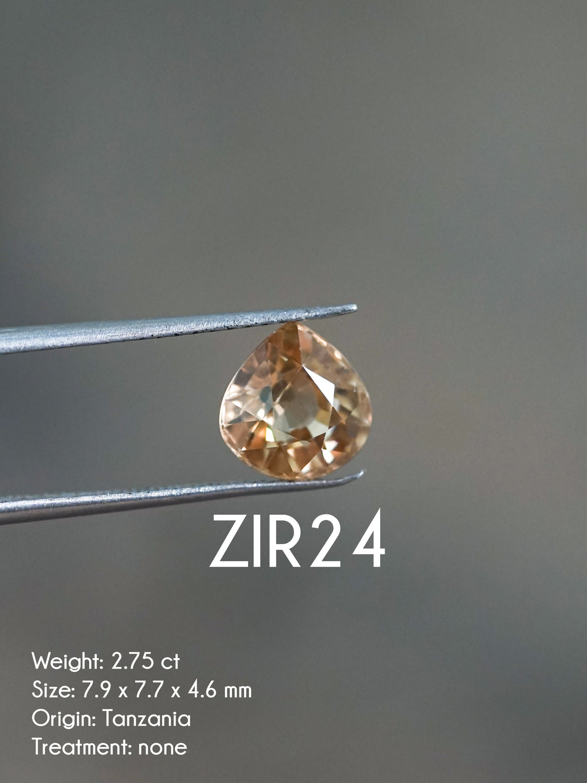 Custom Zircon Ring in Gold