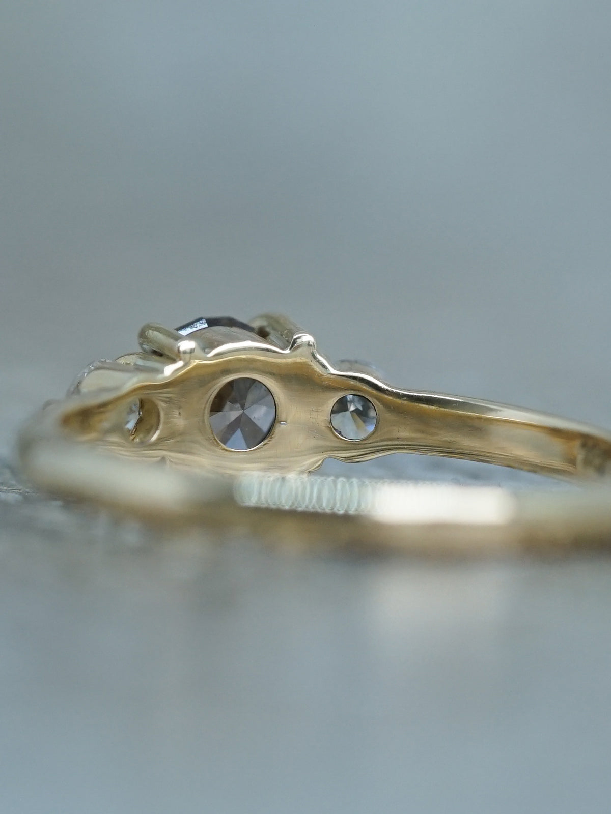 Zircon and Diamond Ring in Gold