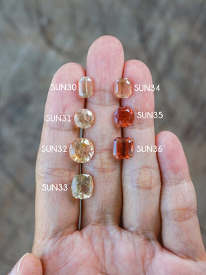 Custom Oregon Sunstone Ring in Gold