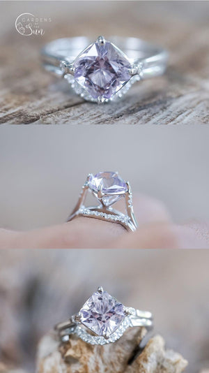 Custom Amethyst Ring in Gold - Gardens of the Sun | Ethical Jewelry