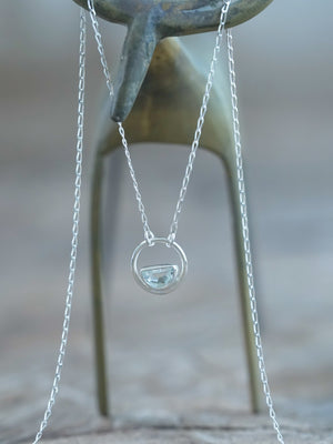 aquamarine birthstone necklace sterling silver