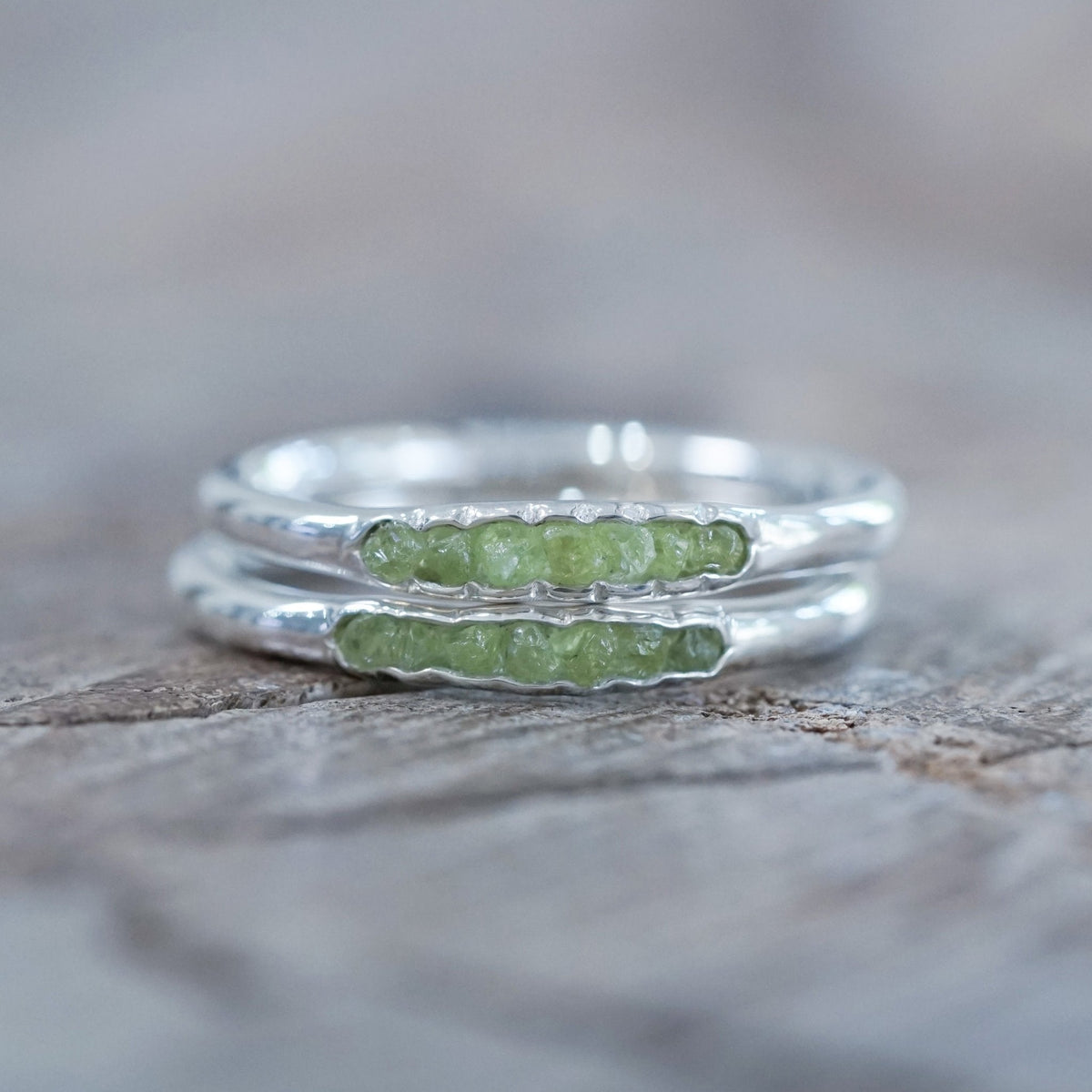 Arizona Peridot Ring with Hidden Gems - Gardens of the Sun | Ethical Jewelry