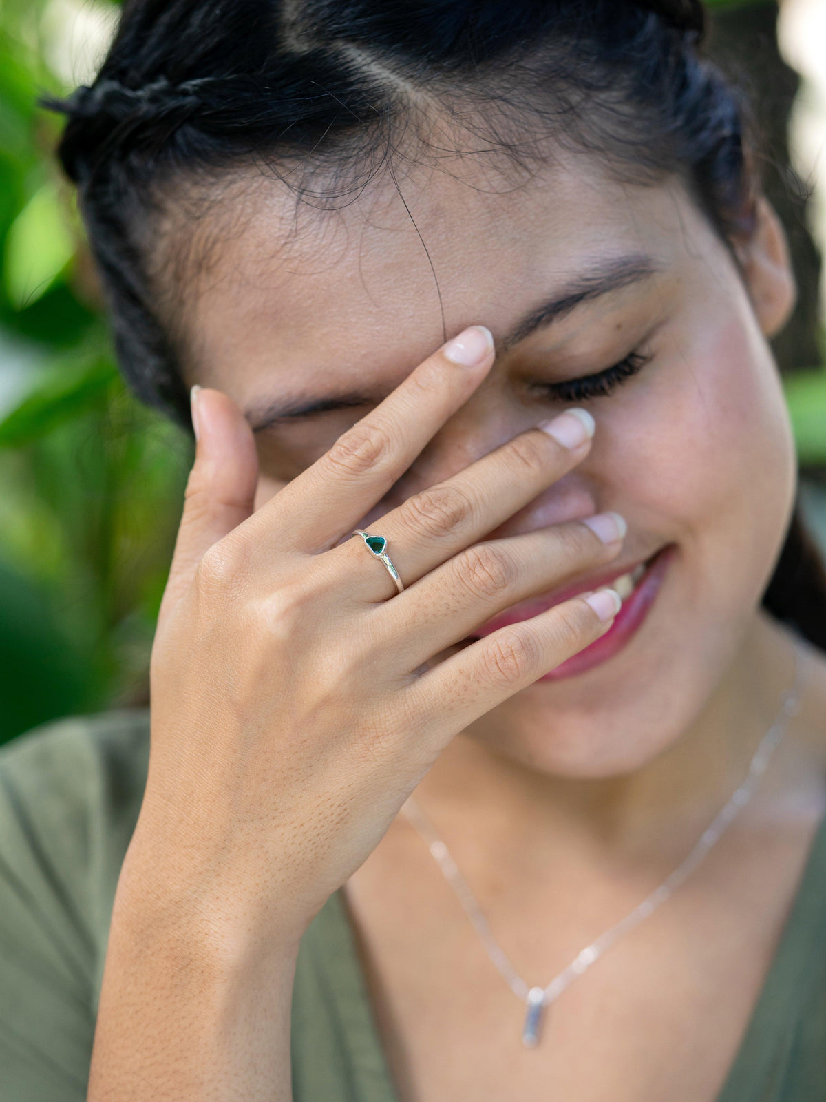 Blue Diamond Slice Ring - Gardens of the Sun | Ethical Jewelry