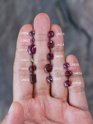 Custom Garnet Ring in Gold