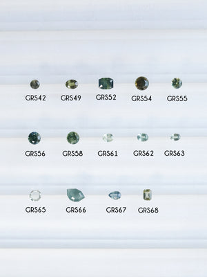 Custom Green Sapphire Engagement Ring in Gold