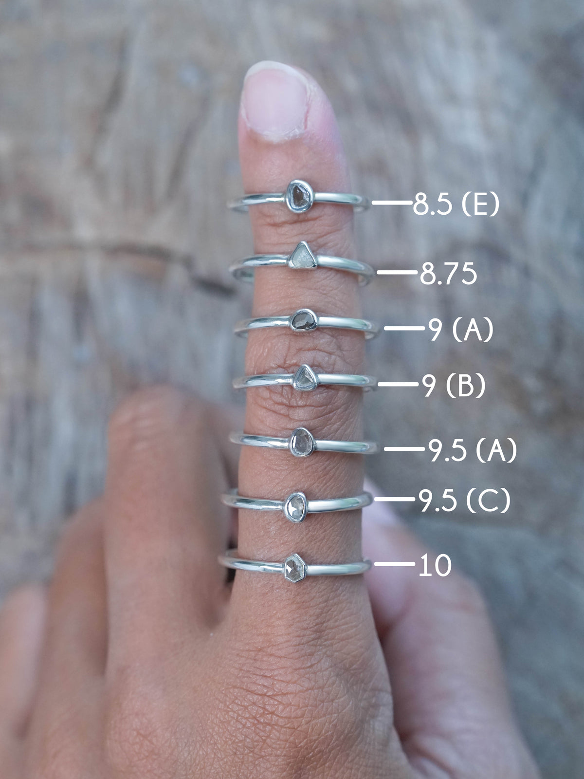 Borneo Diamond Slice Ring