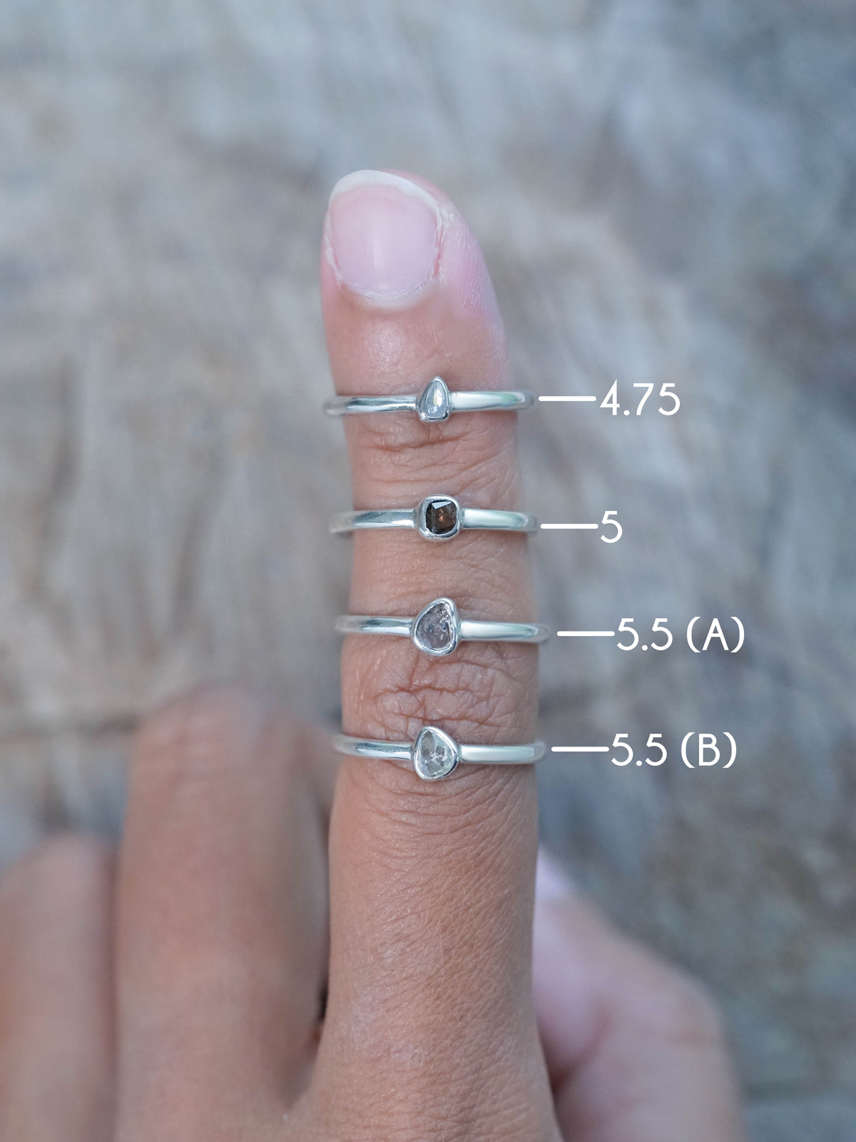 Borneo Diamond Slice Ring