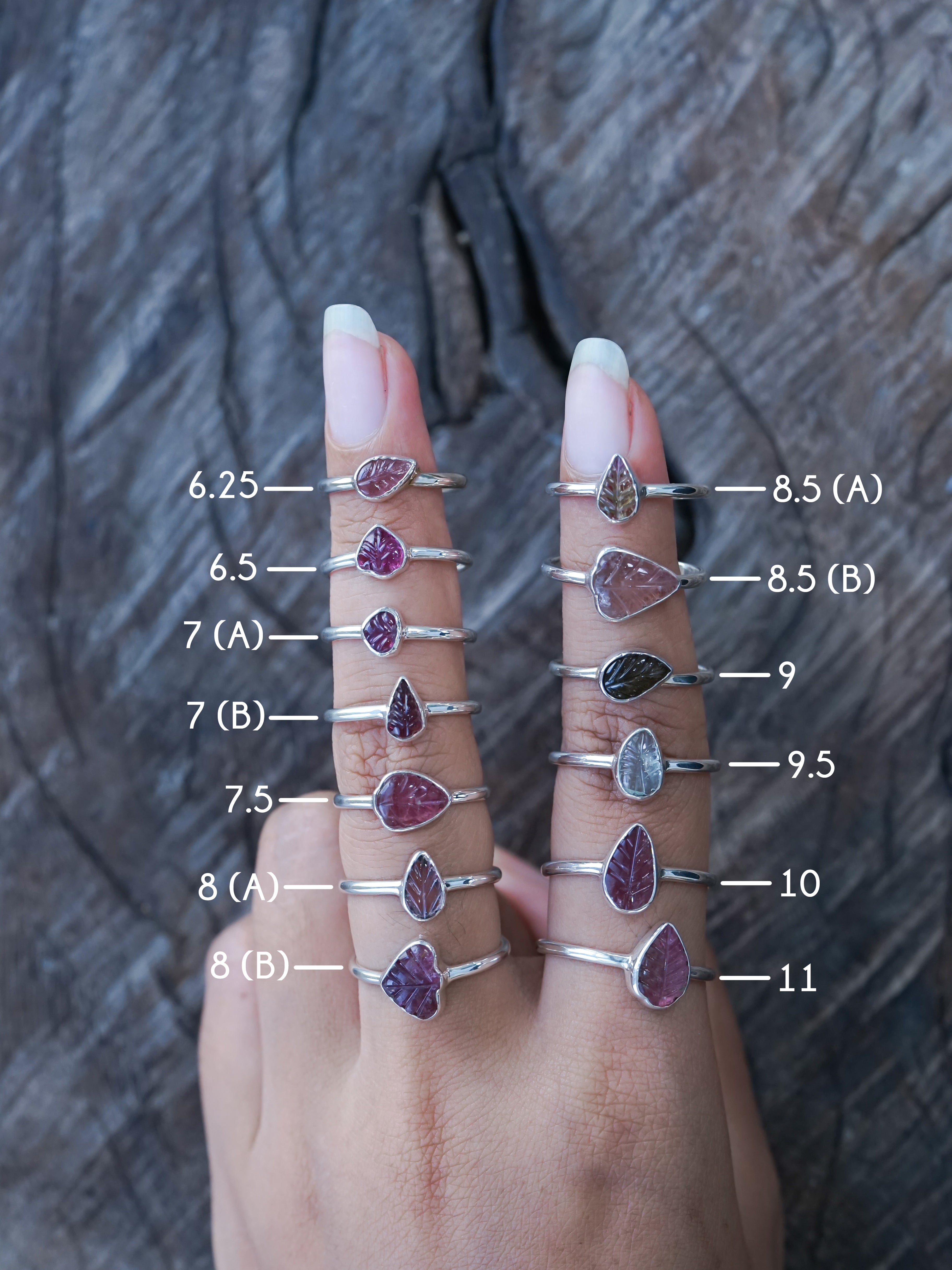 Leaf Ring: Terra-Cotta Stackable Rings Harmony
