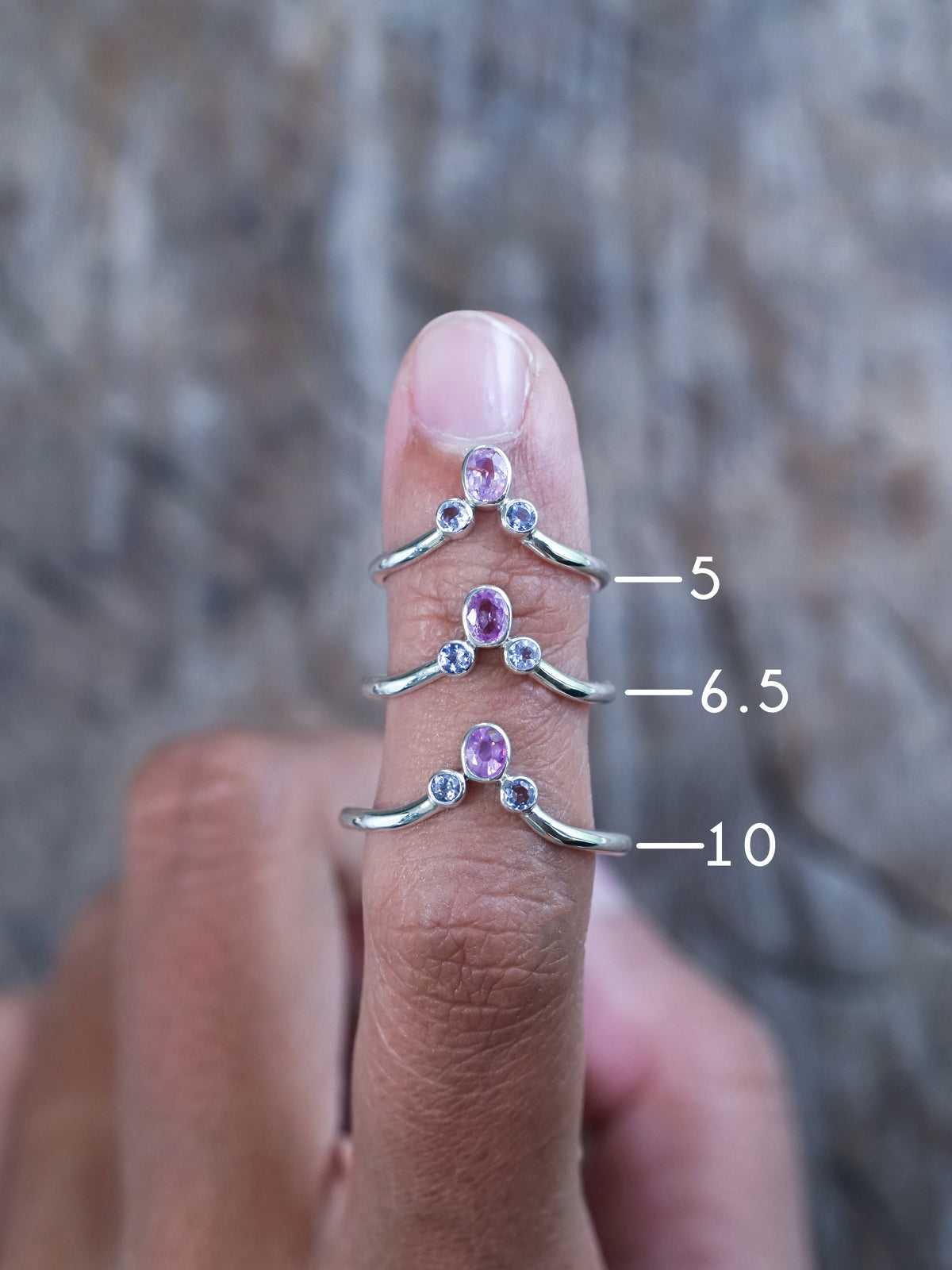 Sapphire and Tanzanite Ring