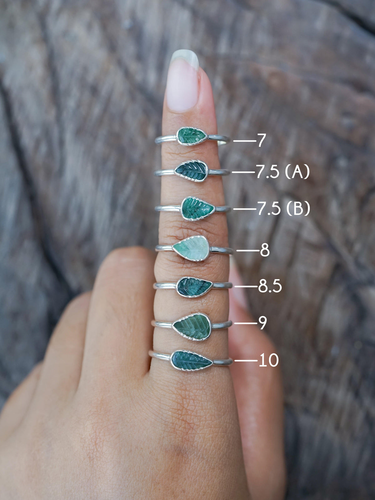 Emerald Leaf Ring - Gardens of the Sun | Ethical Jewelry