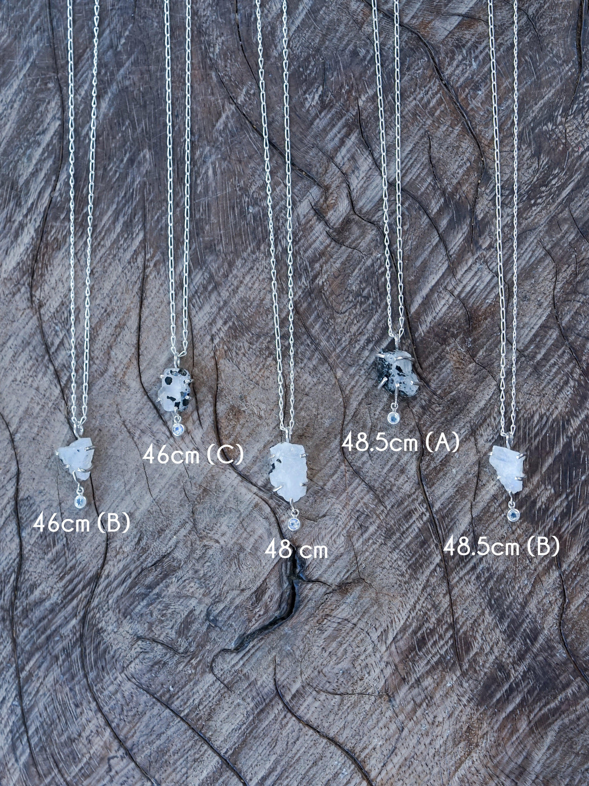 Rough Moonstone Necklace - Gardens of the Sun | Ethical Jewelry