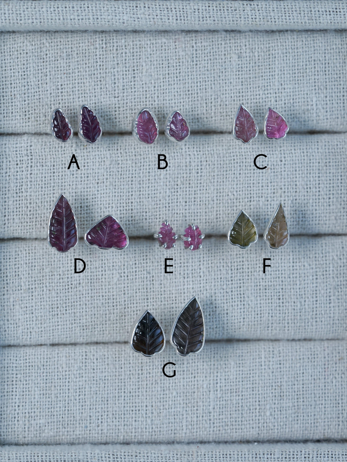 Tourmaline Leaf Earrings - Gardens of the Sun | Ethical Jewelry