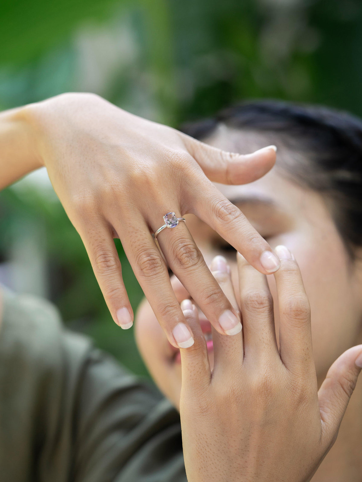 Oval Amethyst Ring - Gardens of the Sun | Ethical Jewelry