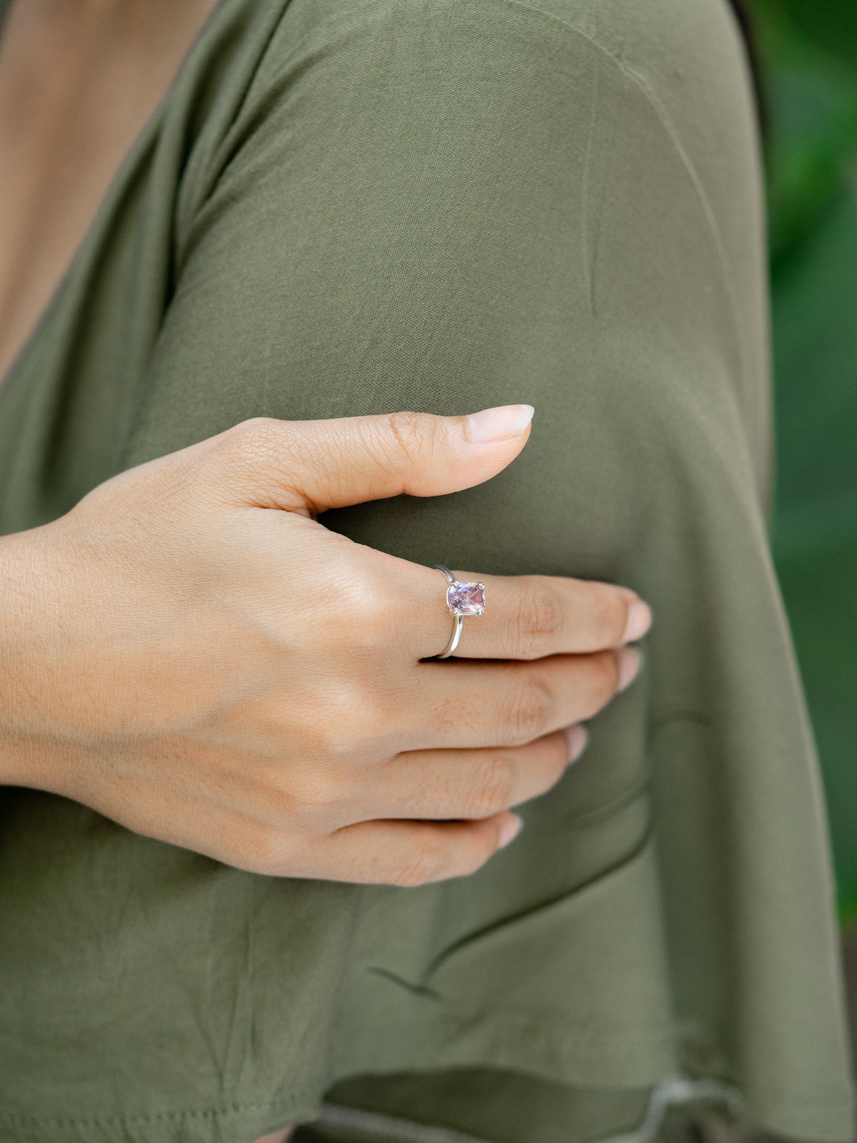 Oval Amethyst Ring - Gardens of the Sun | Ethical Jewelry